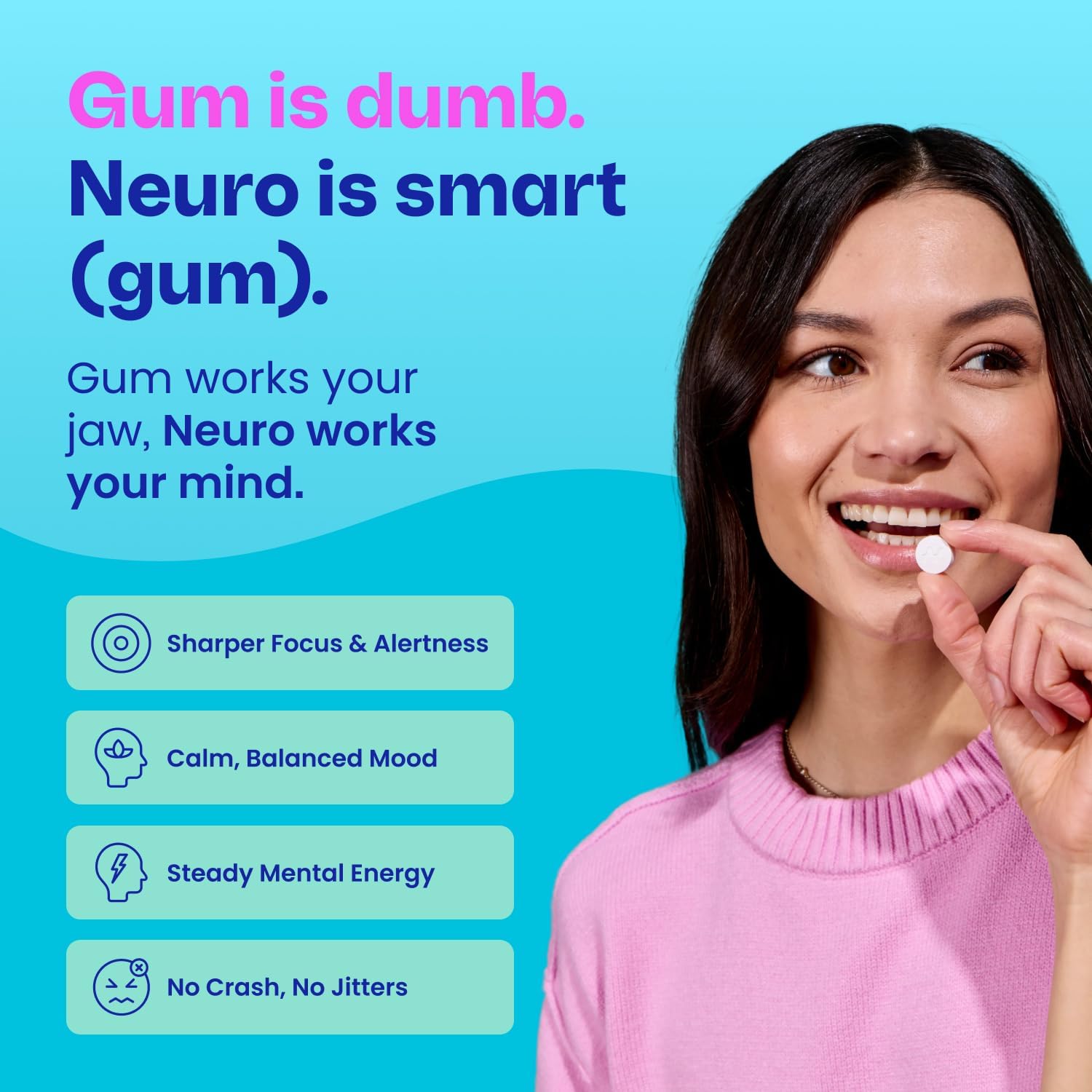 Peppermint Focus Boost Gum